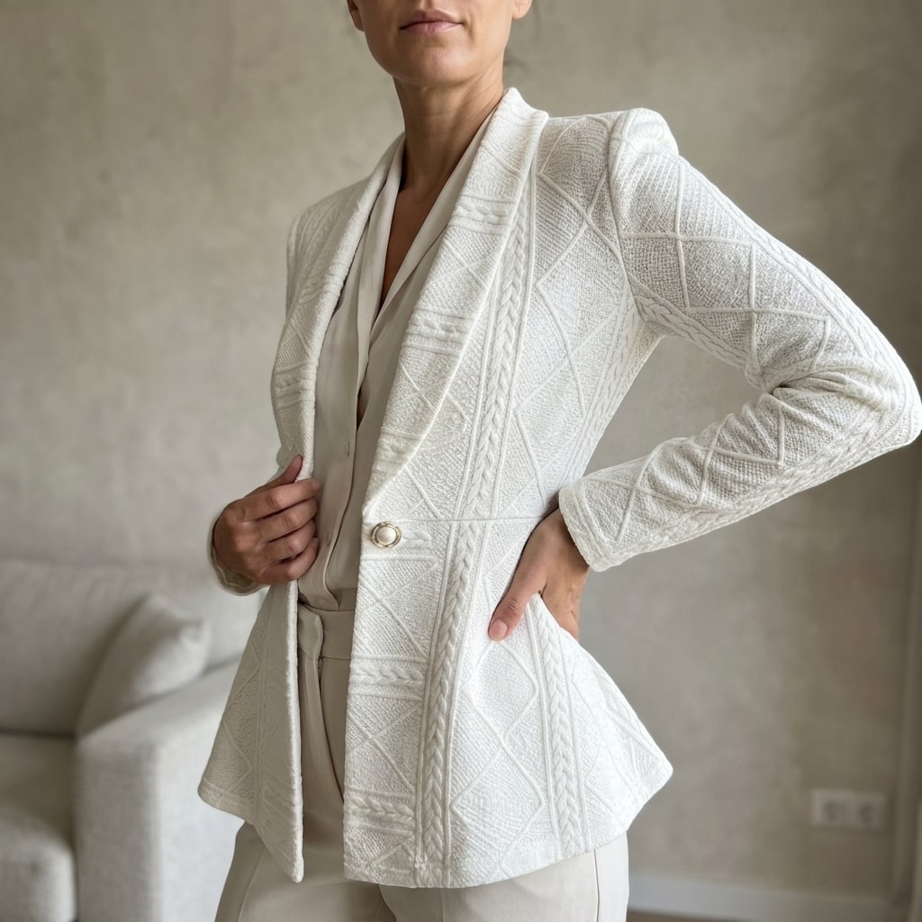 Ananya Women's Jacket – Tailored Peplum Design