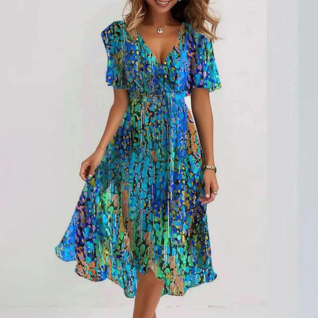 Clara Soft Drape Mini Dress – Chic and Feminine Everyday Wear