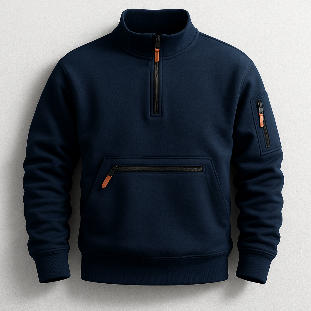 Daniel Men's Performance Knit Fleece Pullover with Utility Pocket