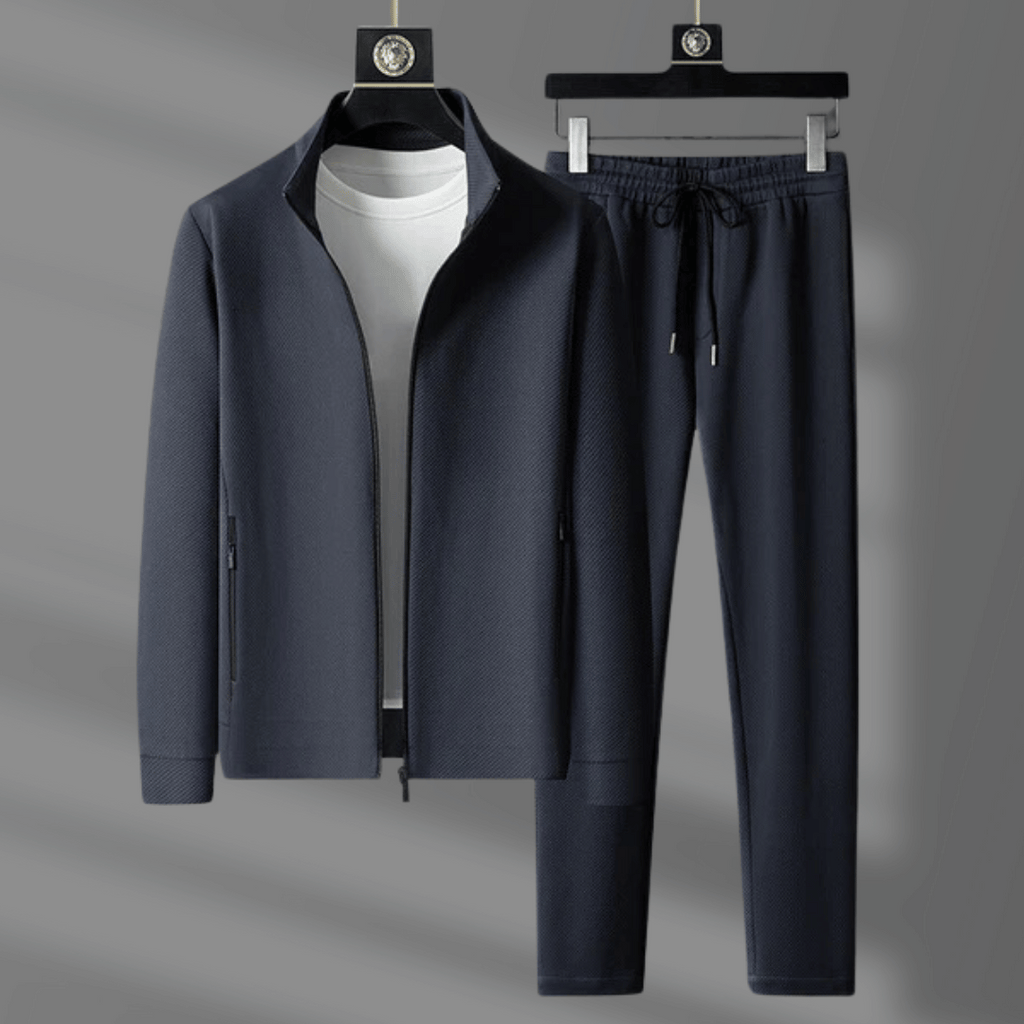 Empire Premium Lycra Quarter-Zip Tracksuit Set – Modern Athletic Comfort
