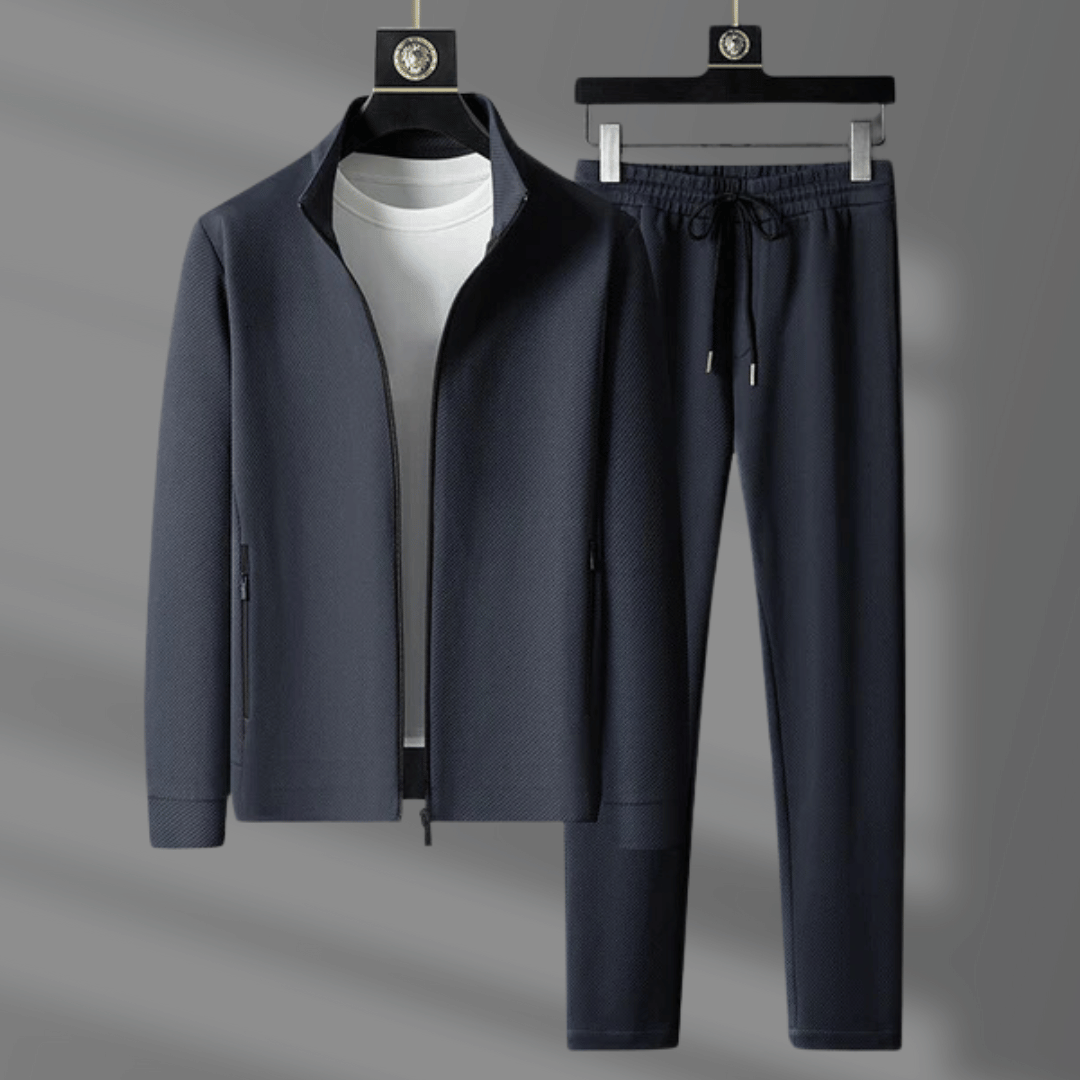 Empire Premium Lycra Quarter-Zip Tracksuit Set – Modern Athletic Comfort