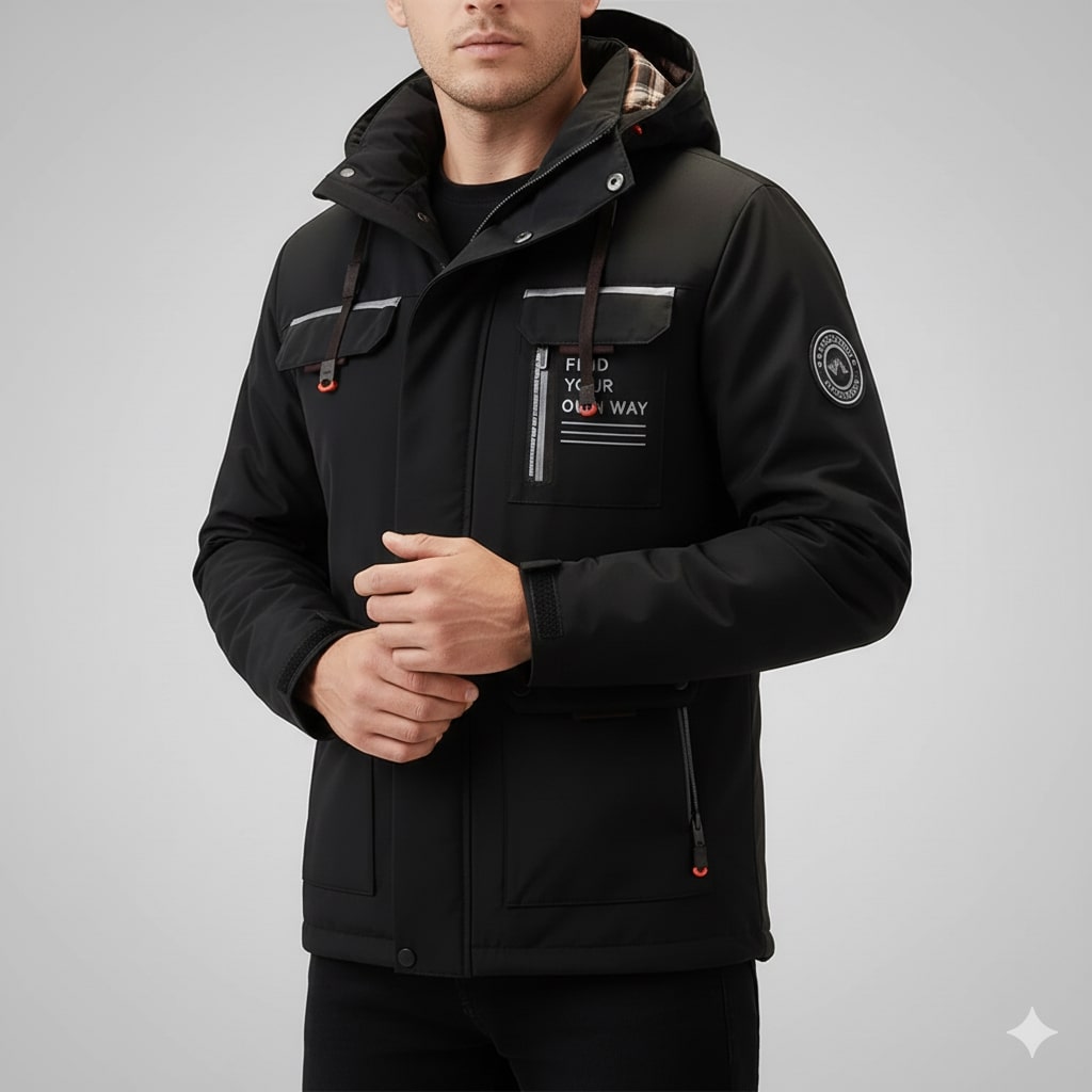 Donald Men's Winter Coat – High-Density Weather-Resistant Explorer Jacket