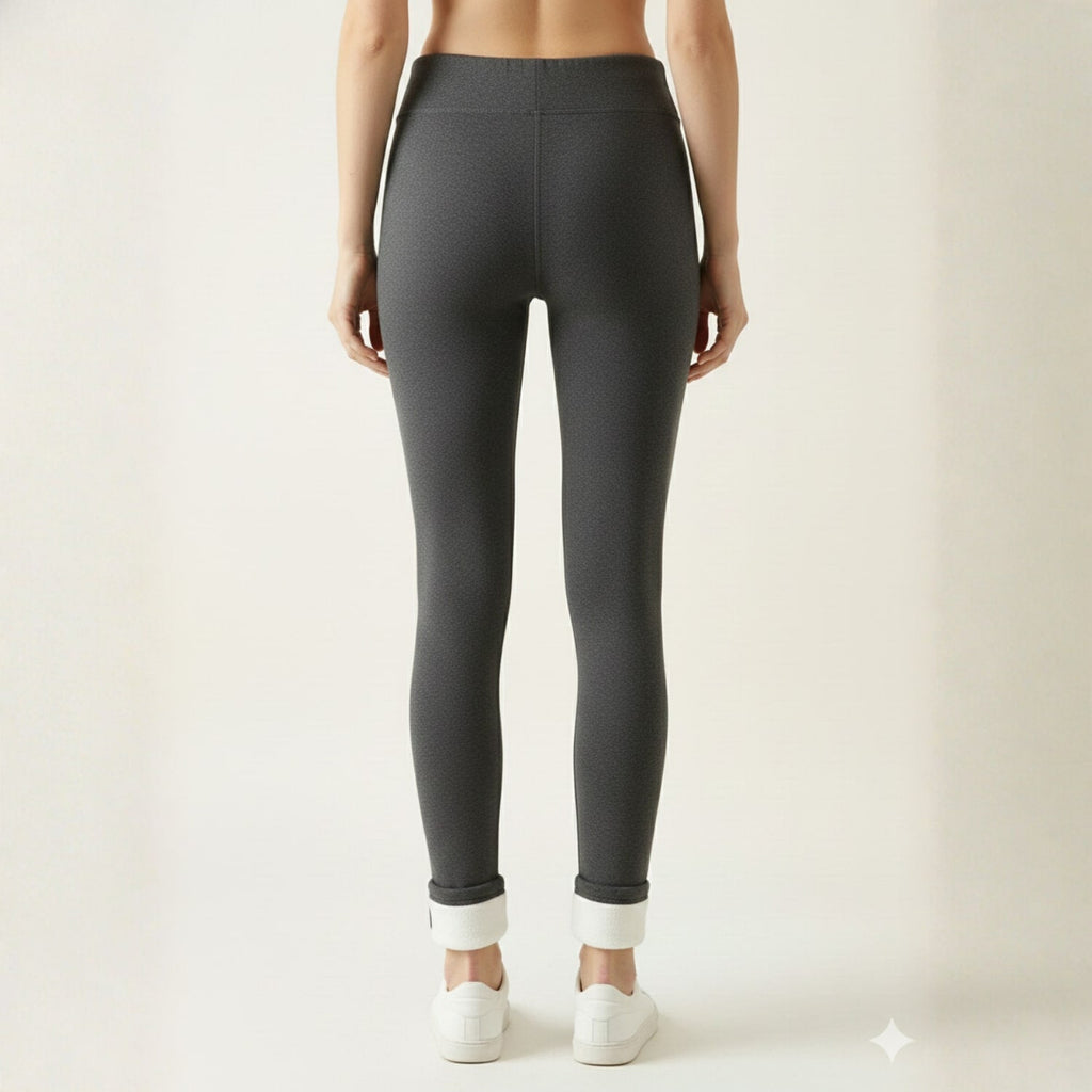 Dania Women's Stretchy Fleece-Lined Winter Leggings – Cozy Warmth Tights