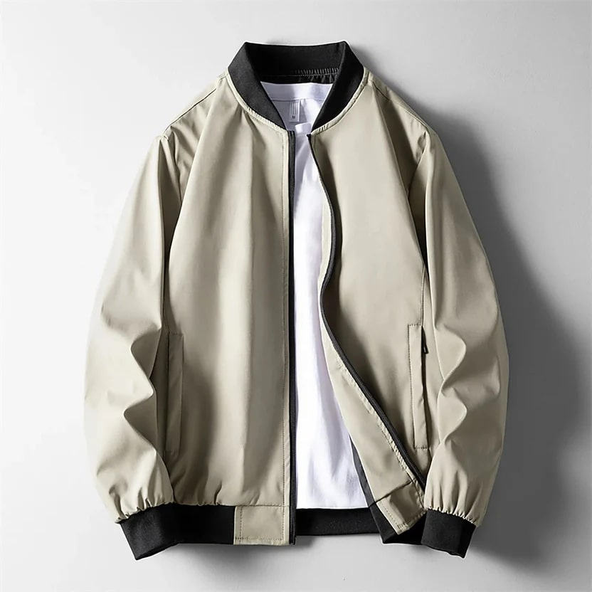 Harriet Men's Lightweight Softshell Bomber Jacket – Wind-Resistant