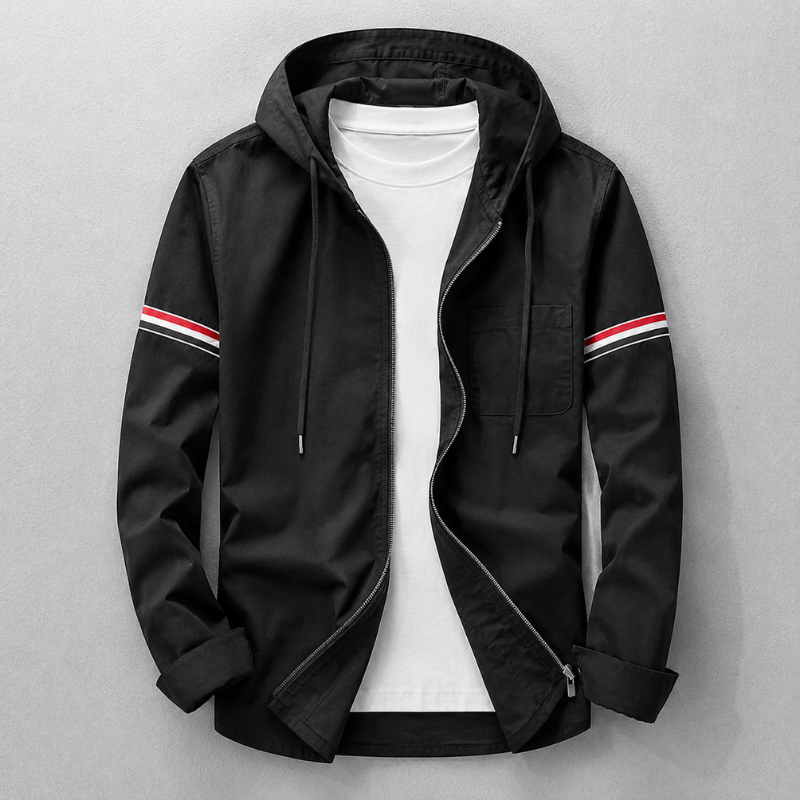 Conrad Hooded Linen Jacket — Lightweight Tailored Fit Layering Piece