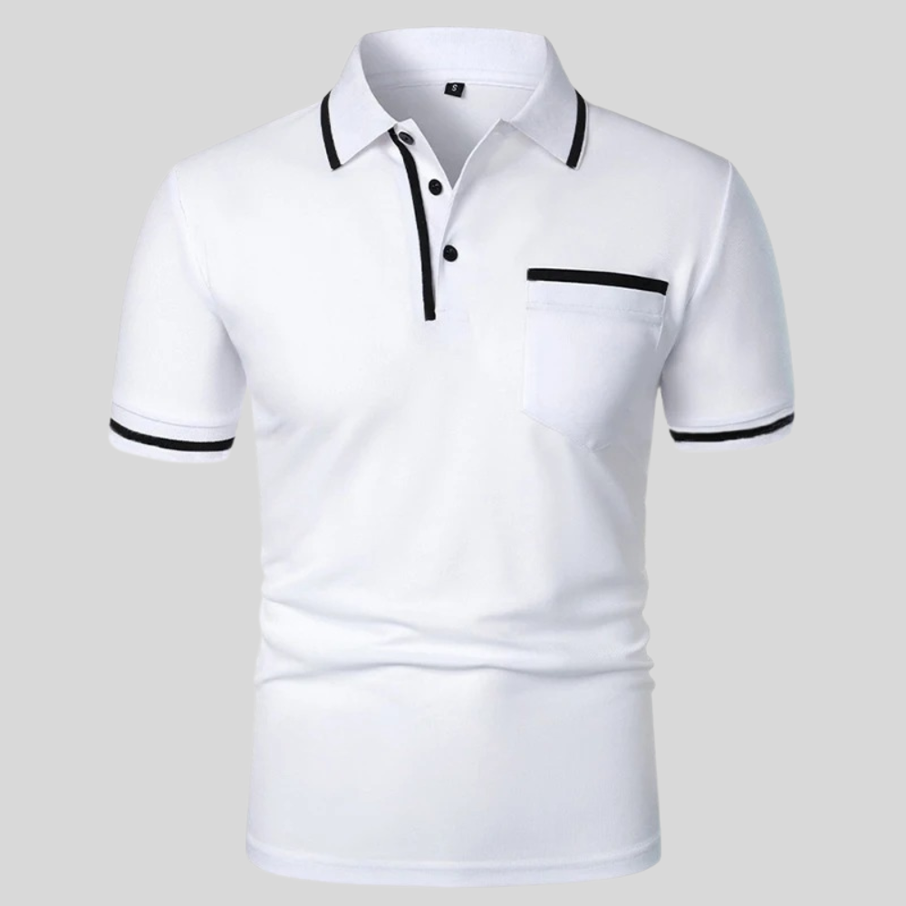 Dexter Polo - Fitted Cotton Blend Short-Sleeve Shirt