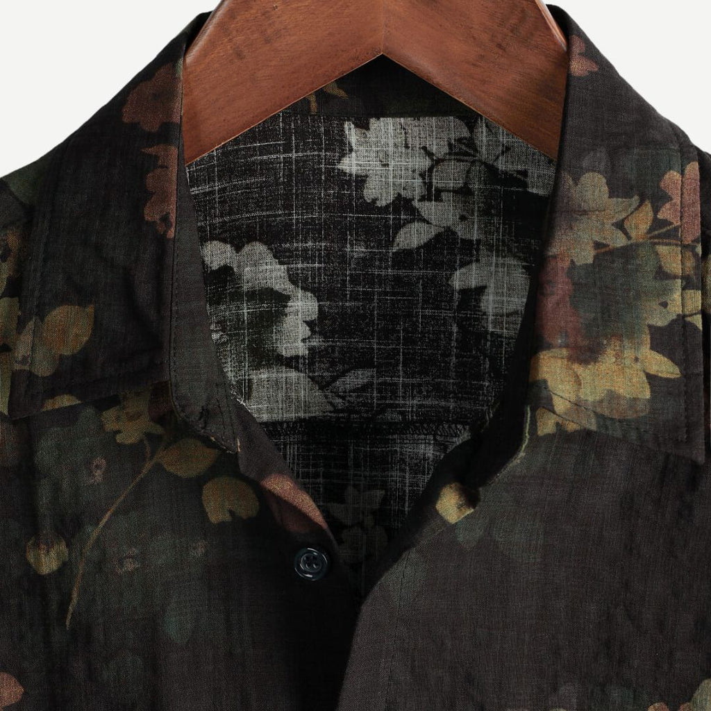 Rafael Lightweight Floral Button Up Shirt – Relaxed Fit Casual Summer Top