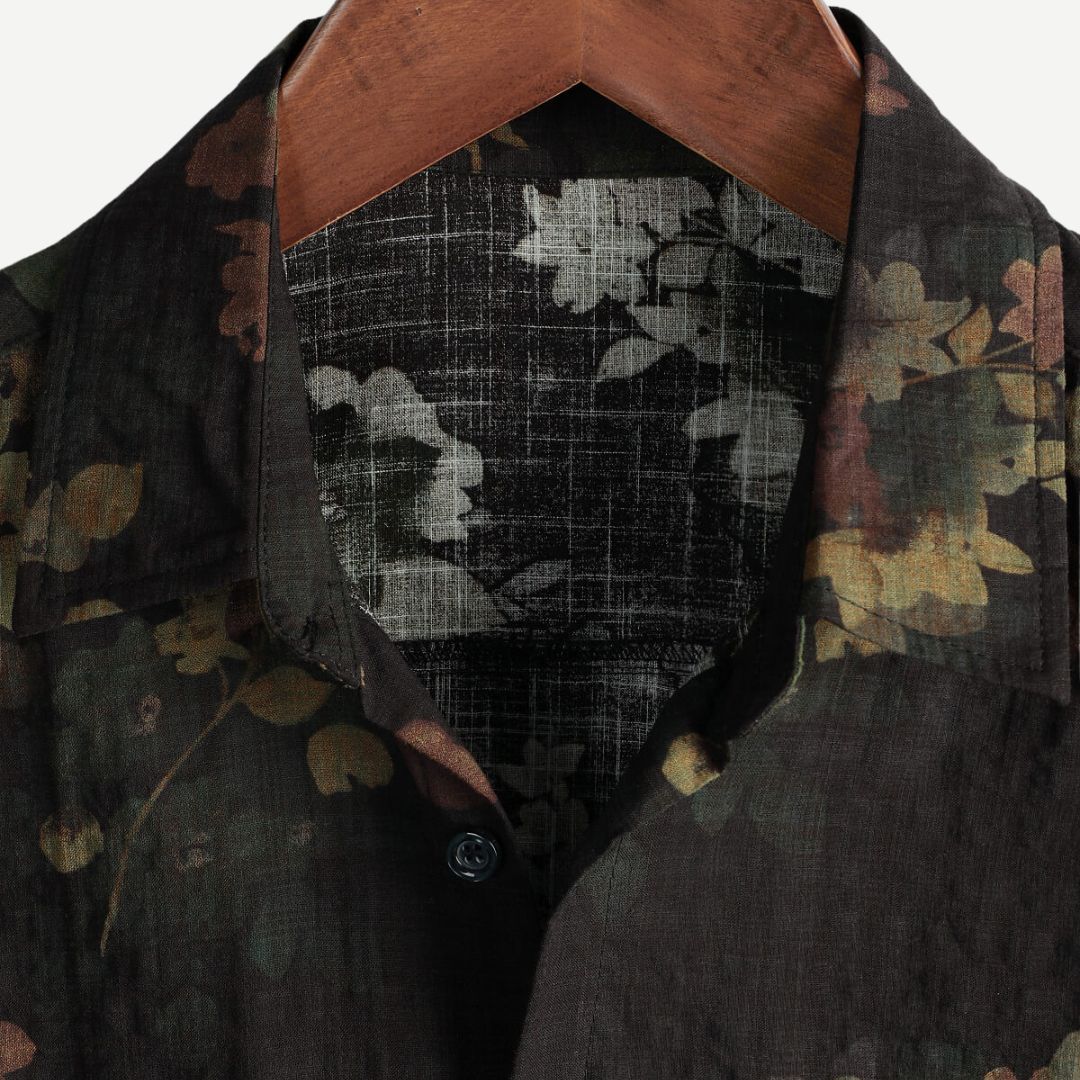 Rafael Lightweight Floral Button Up Shirt – Relaxed Fit Casual Summer Top