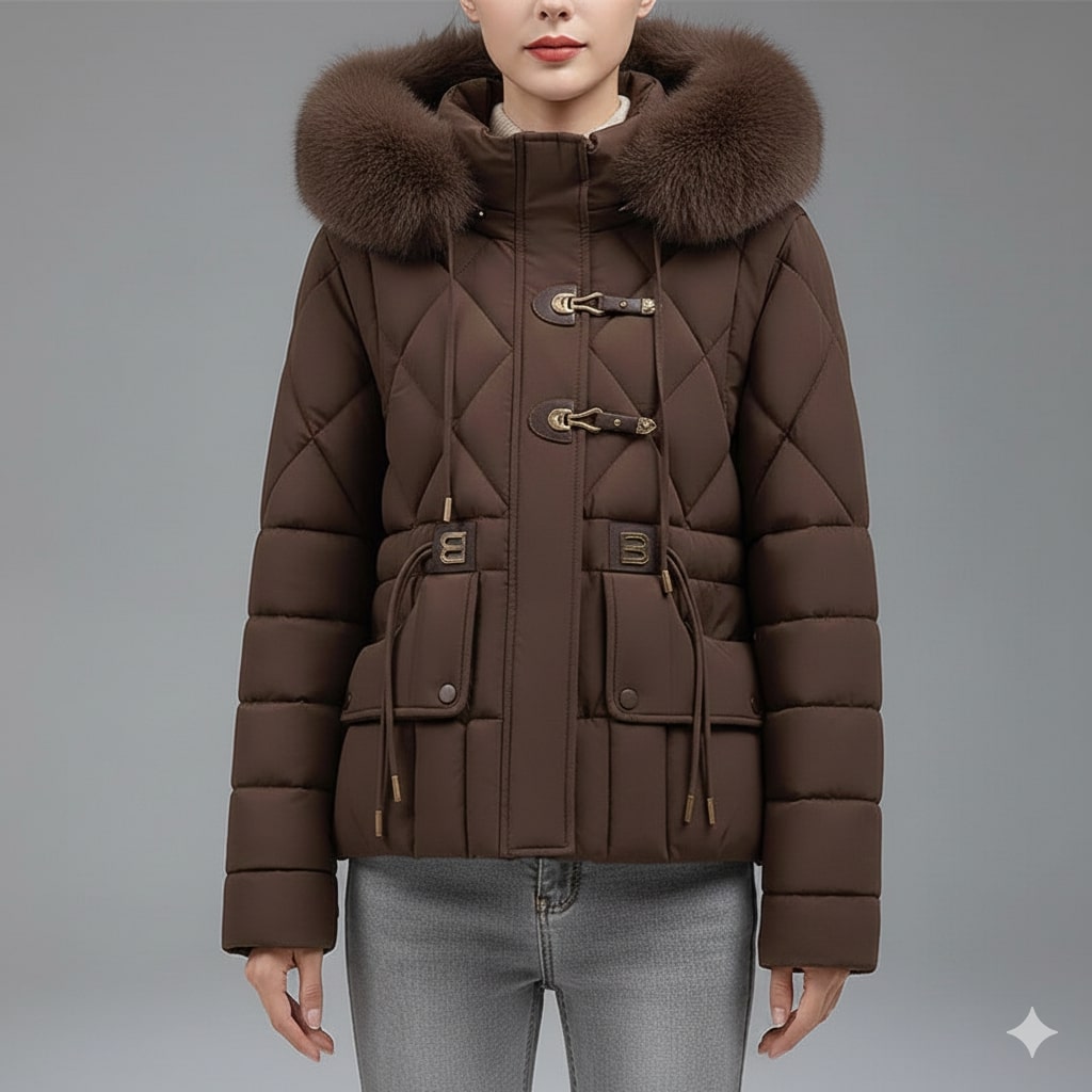 Donalyn Women's Quilted Insulated Puffer Jacket – Thermal Winter Coat