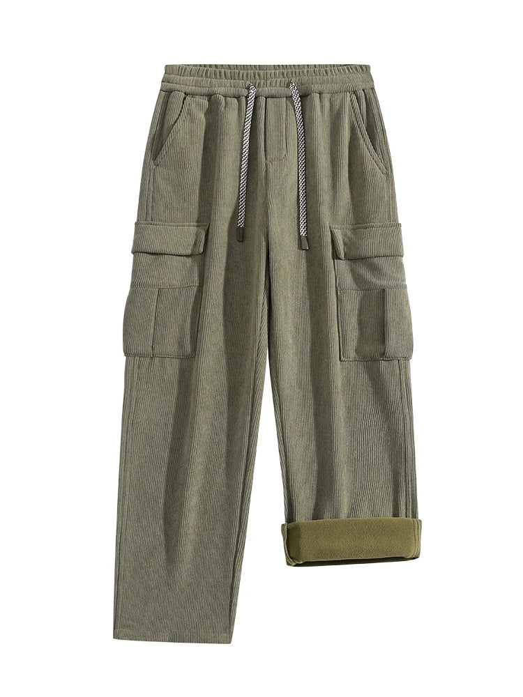 Hayes Tapered Corduroy Cargo Pants – Comfortable Stretch Fabric for Daily Wear