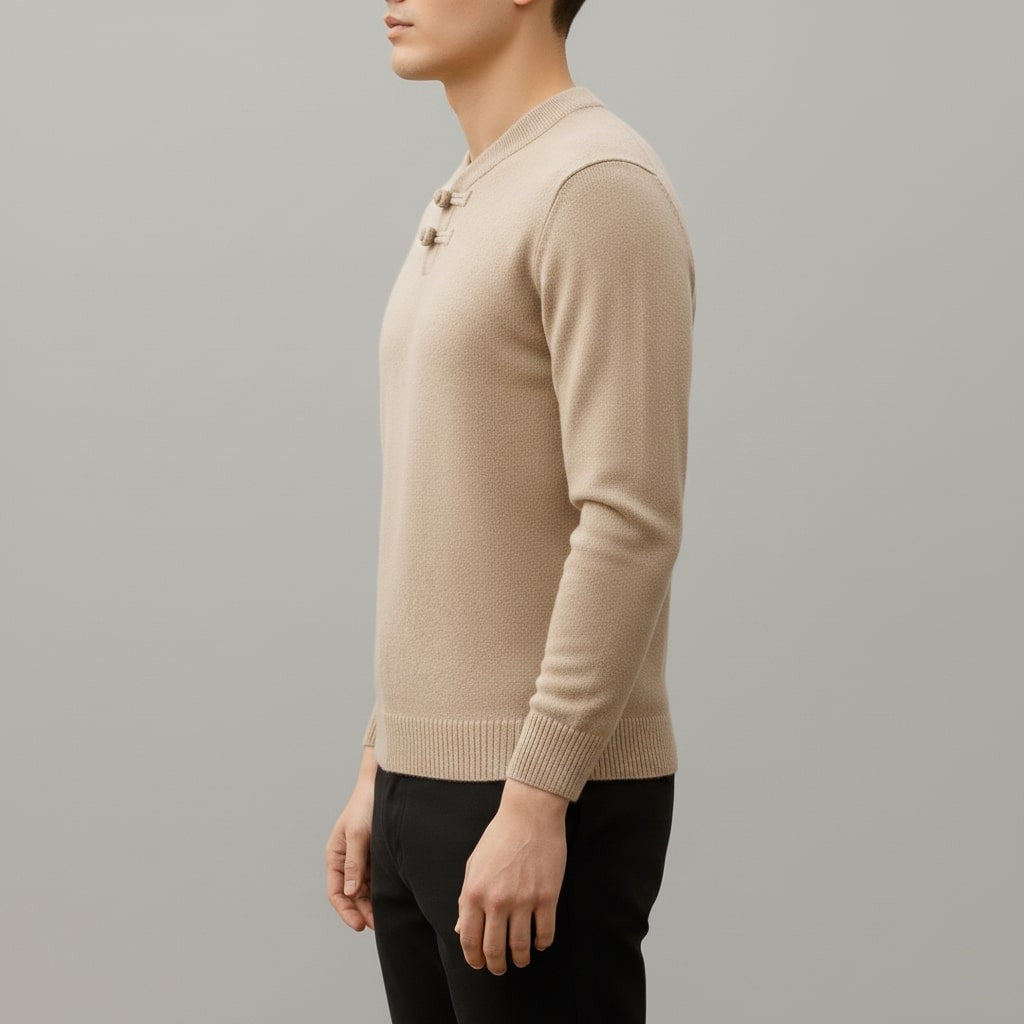 Callahan Men's Ultra-Soft Knit Pullover Sweater with Stand Collar