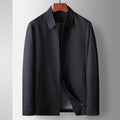 Brandon Men's Lightweight Jacket – Wrinkle-Resistant with Lapel Collar and Zippered Front