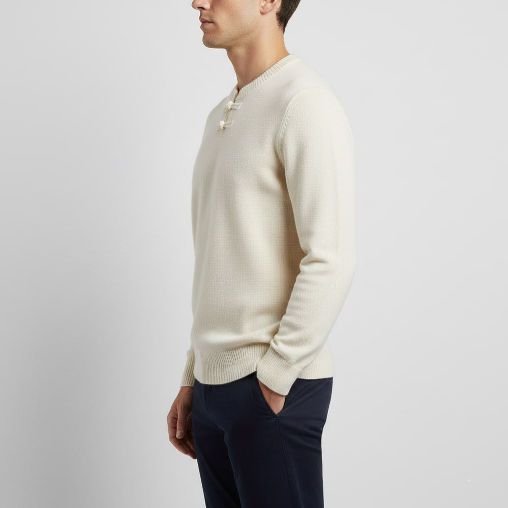 Callahan Men's Ultra-Soft Knit Pullover Sweater with Stand Collar