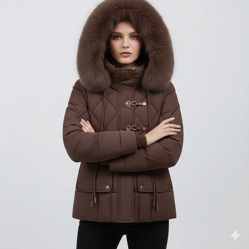 Donalyn Women's Quilted Insulated Puffer Jacket – Thermal Winter Coat