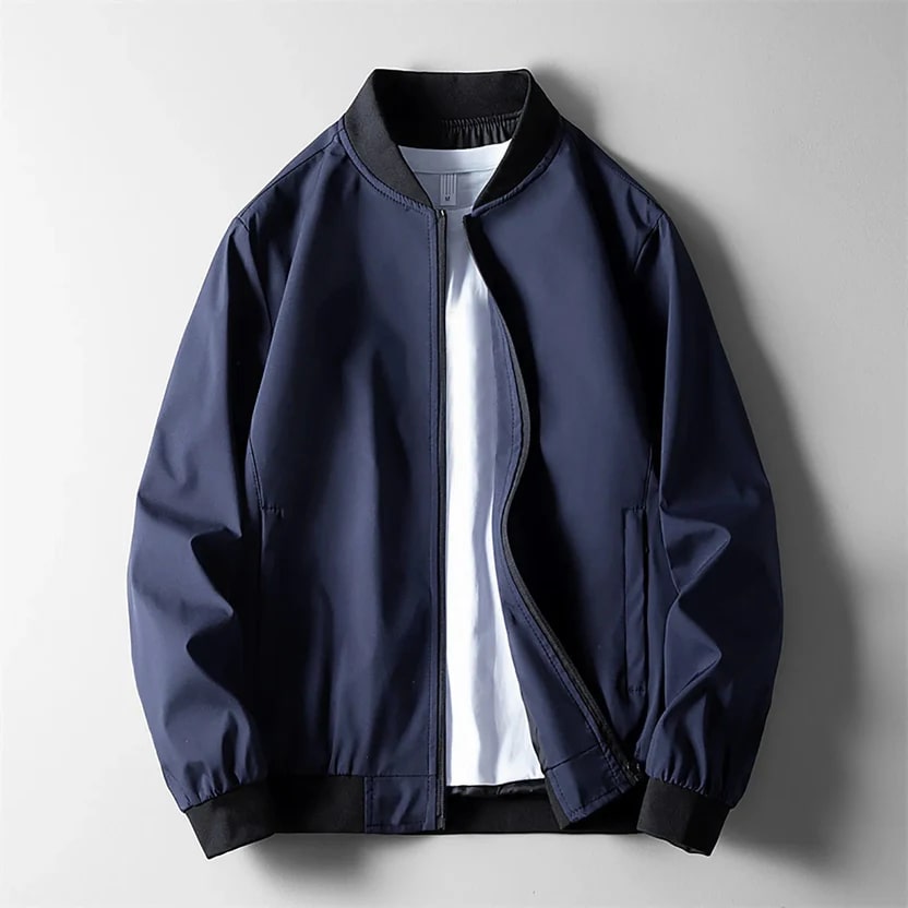 Harriet Men's Lightweight Softshell Bomber Jacket – Wind-Resistant