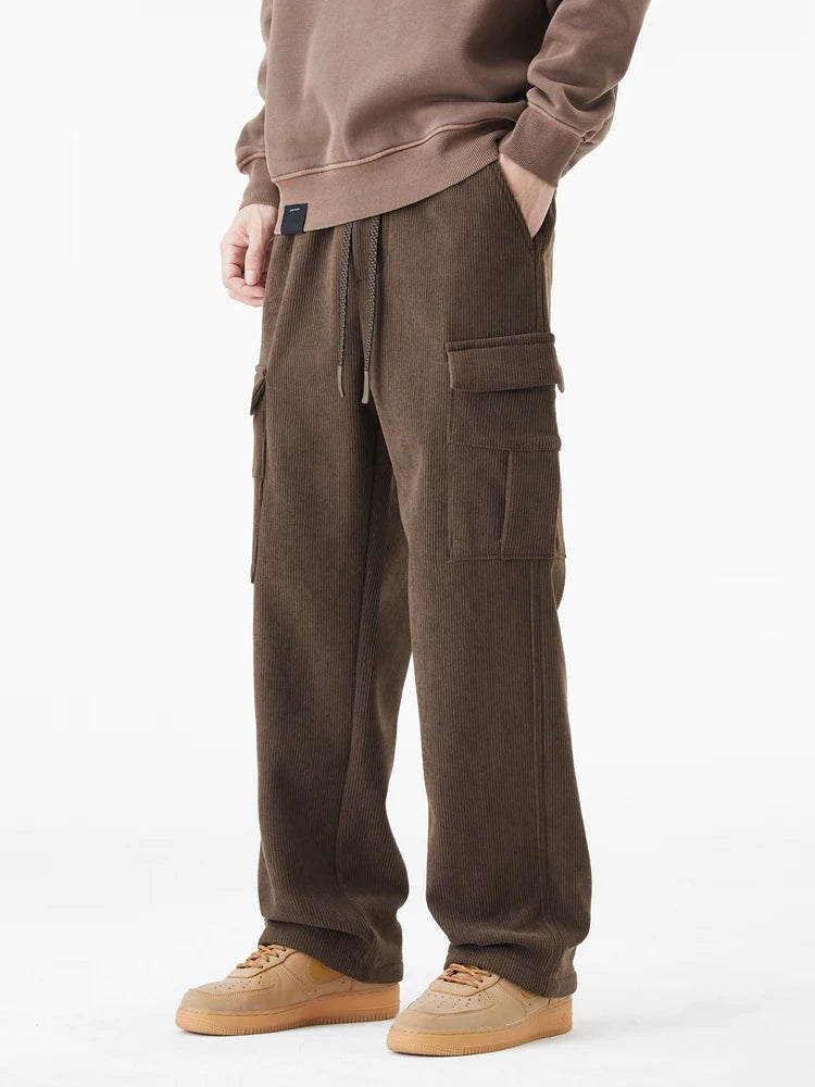 Hayes Tapered Corduroy Cargo Pants – Comfortable Stretch Fabric for Daily Wear