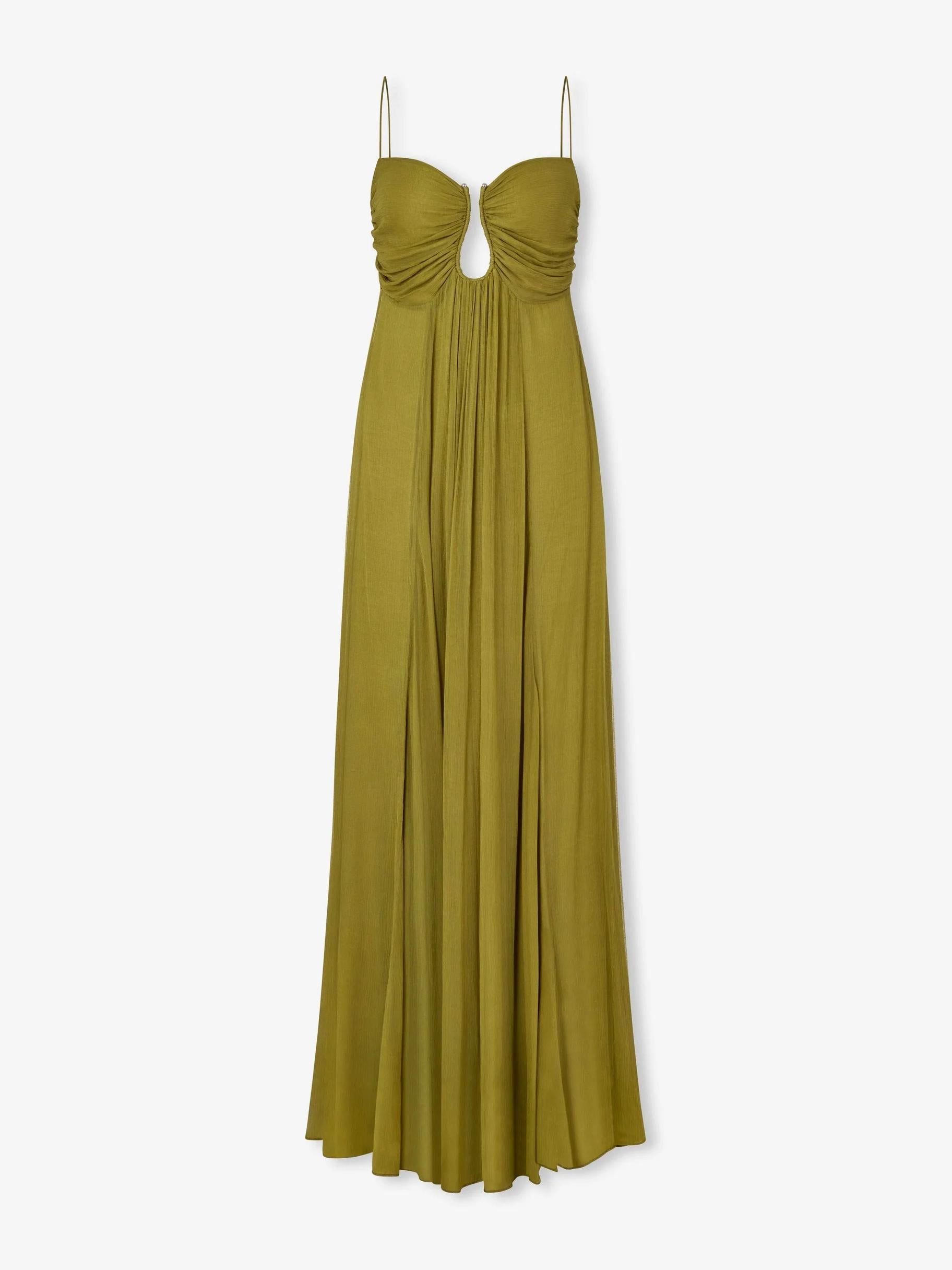 Marielle Viscose Flowy Maxi Dress – Spaghetti Strap Soft Draped Summer Dress