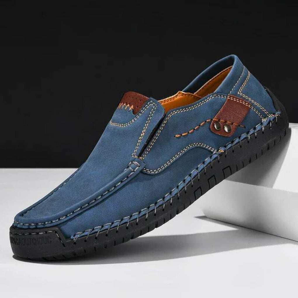 Laurent Arch Support Slip-On Shoes – Lightweight Comfort Casual Leather Loafers