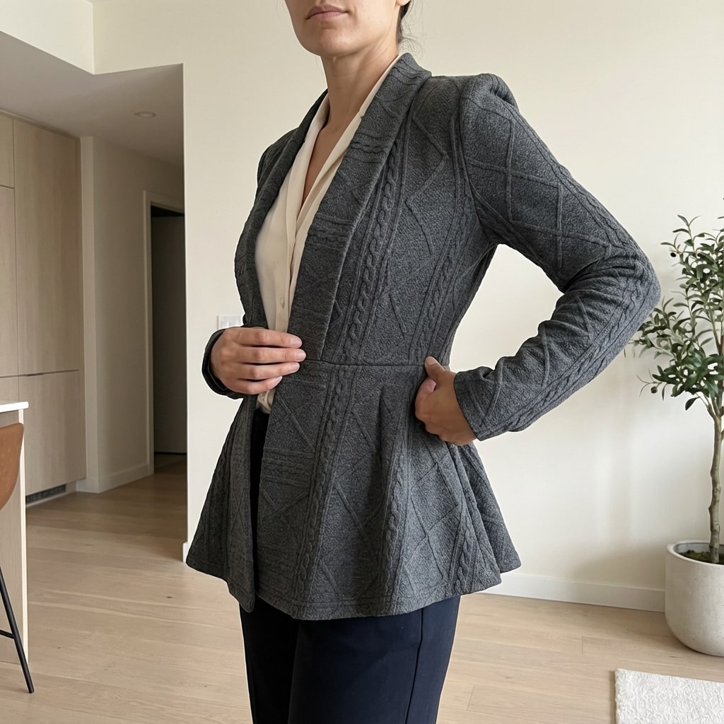 Ananya Women's Jacket – Tailored Peplum Design
