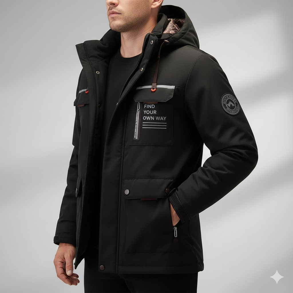 Donald Men's Winter Coat – High-Density Weather-Resistant Explorer Jacket