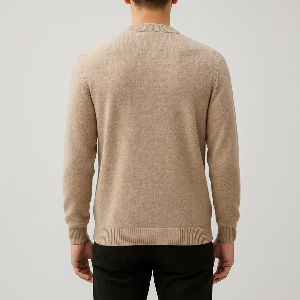 Callahan Men's Ultra-Soft Knit Pullover Sweater with Stand Collar