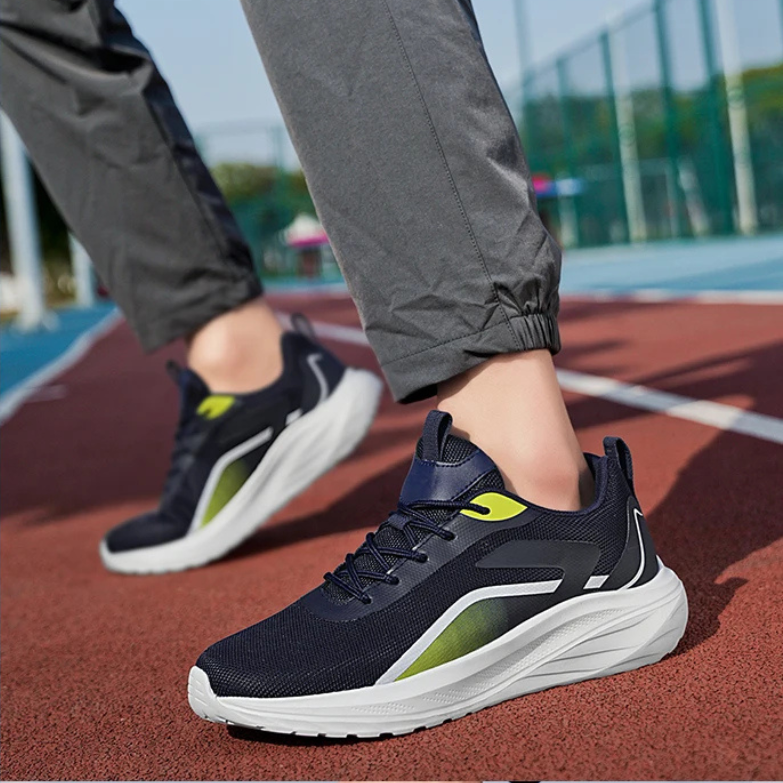 Asher Men's Breathable Mesh Running Sneakers – Ultra-Light Cushioning Knit Design