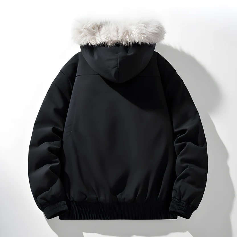 Bradley Men's Quilted Winter Hoodie – Plush-Lined Hooded Jacket