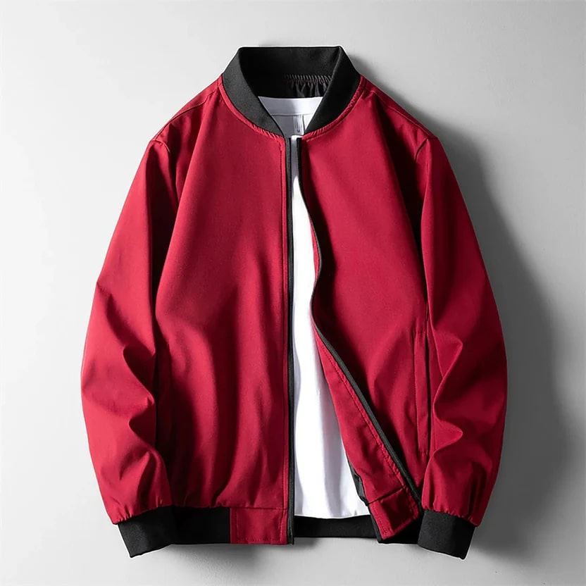 Harriet Men's Lightweight Softshell Bomber Jacket – Wind-Resistant
