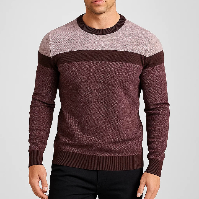 Declan Men's Crew Neck Sweater – Soft Cotton Knit Pullover