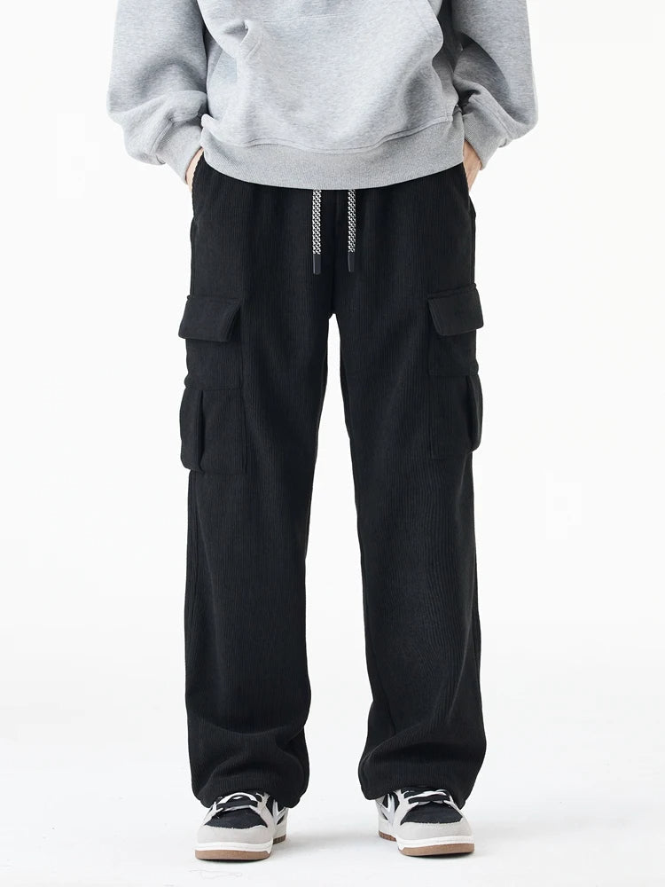 Hayes Tapered Corduroy Cargo Pants – Comfortable Stretch Fabric for Daily Wear