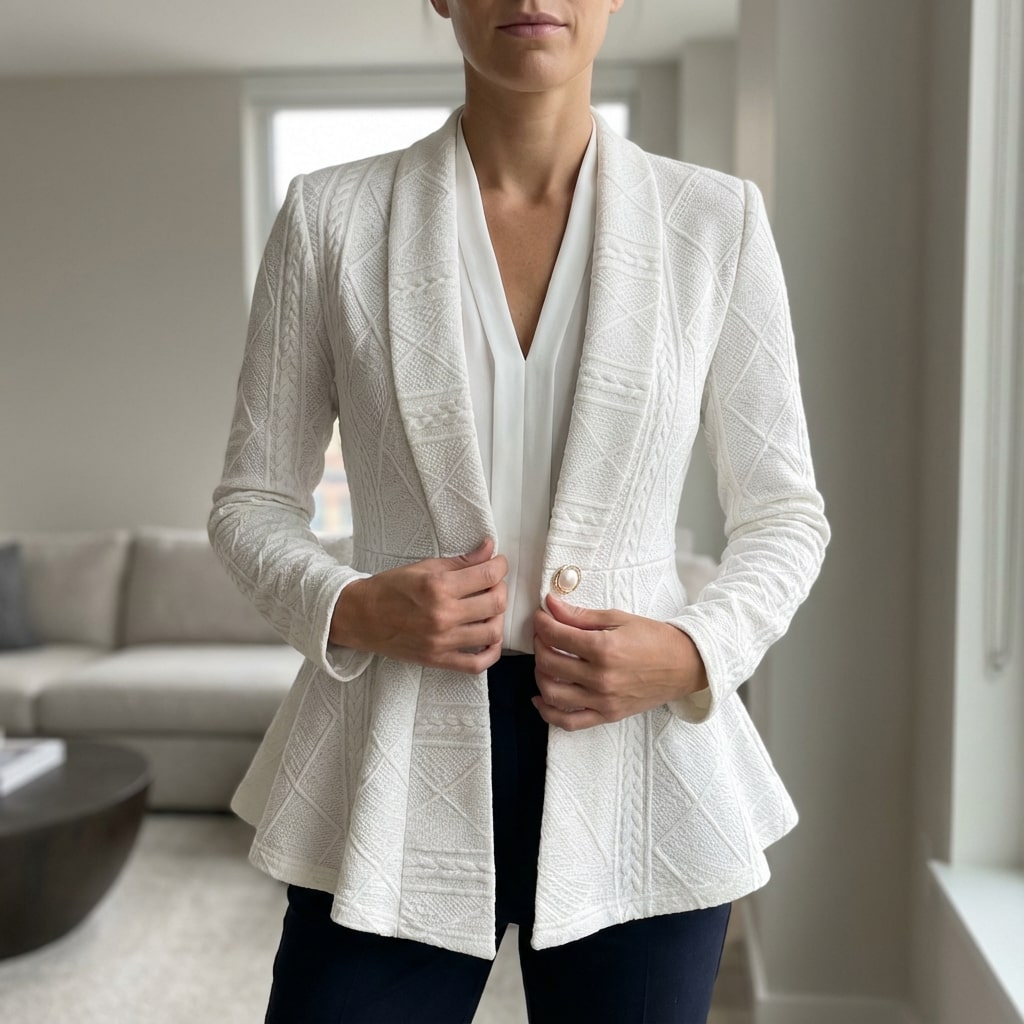 Ananya Women's Jacket – Tailored Peplum Design