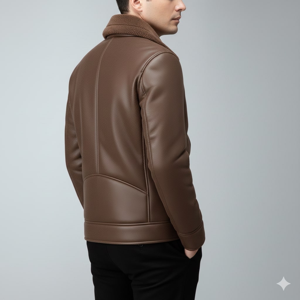 Harlan Men's Suede-Style Shearling Coat – Ultimate Winter Jacket for Extreme Cold