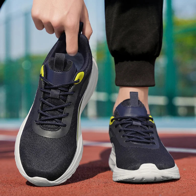 Asher Men's Breathable Mesh Running Sneakers – Ultra-Light Cushioning Knit Design