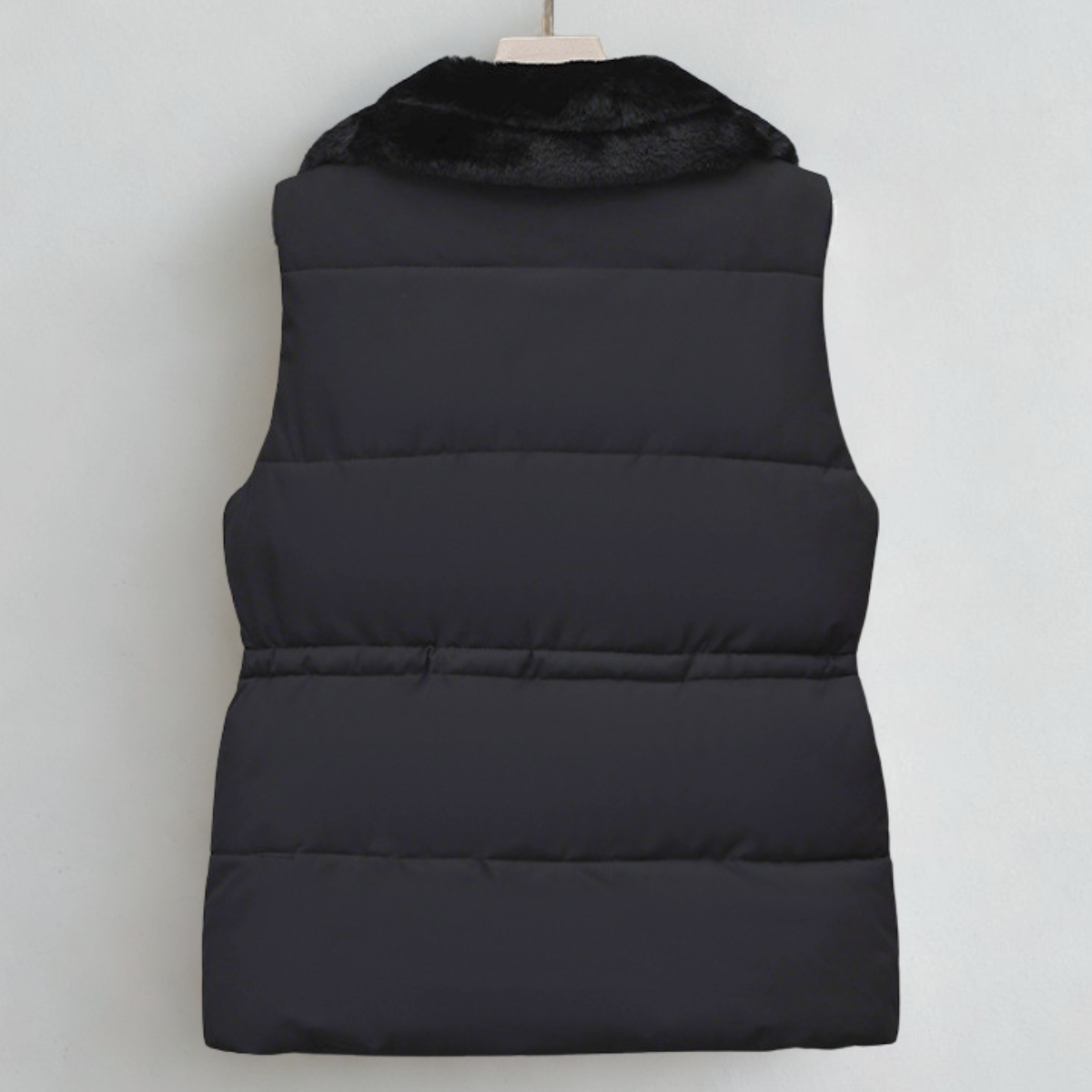 Florabell Women's Fleece Vest – Cozy Sherpa Collar & Customizable Waist