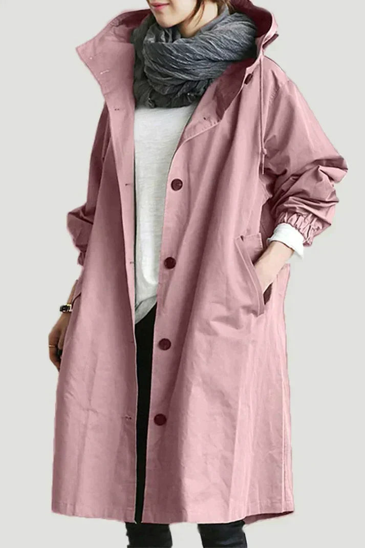 Claire Hooded Lightweight Women's Trench Coat