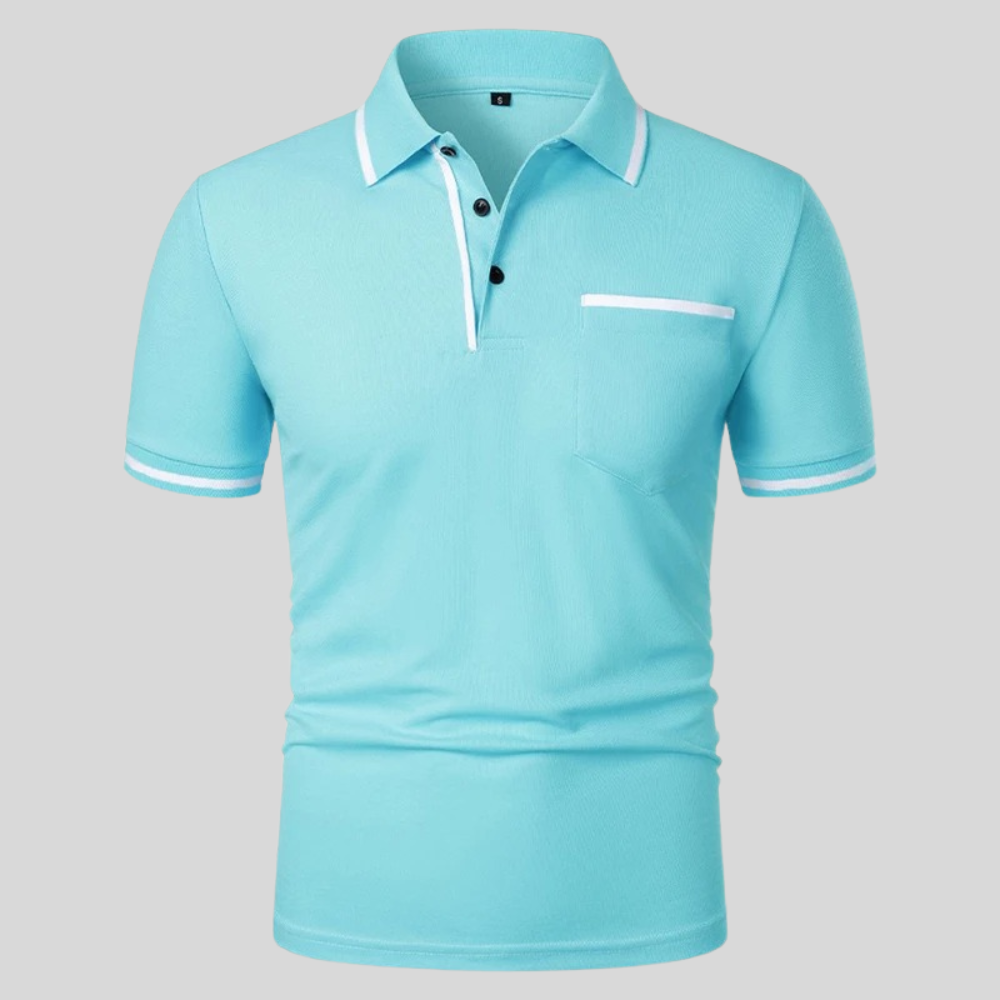 Dexter Polo - Fitted Cotton Blend Short-Sleeve Shirt