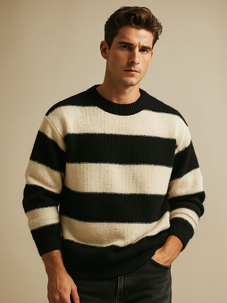 Everett Men's Pullover Sweater – Luxuriously Soft Knit Fabric