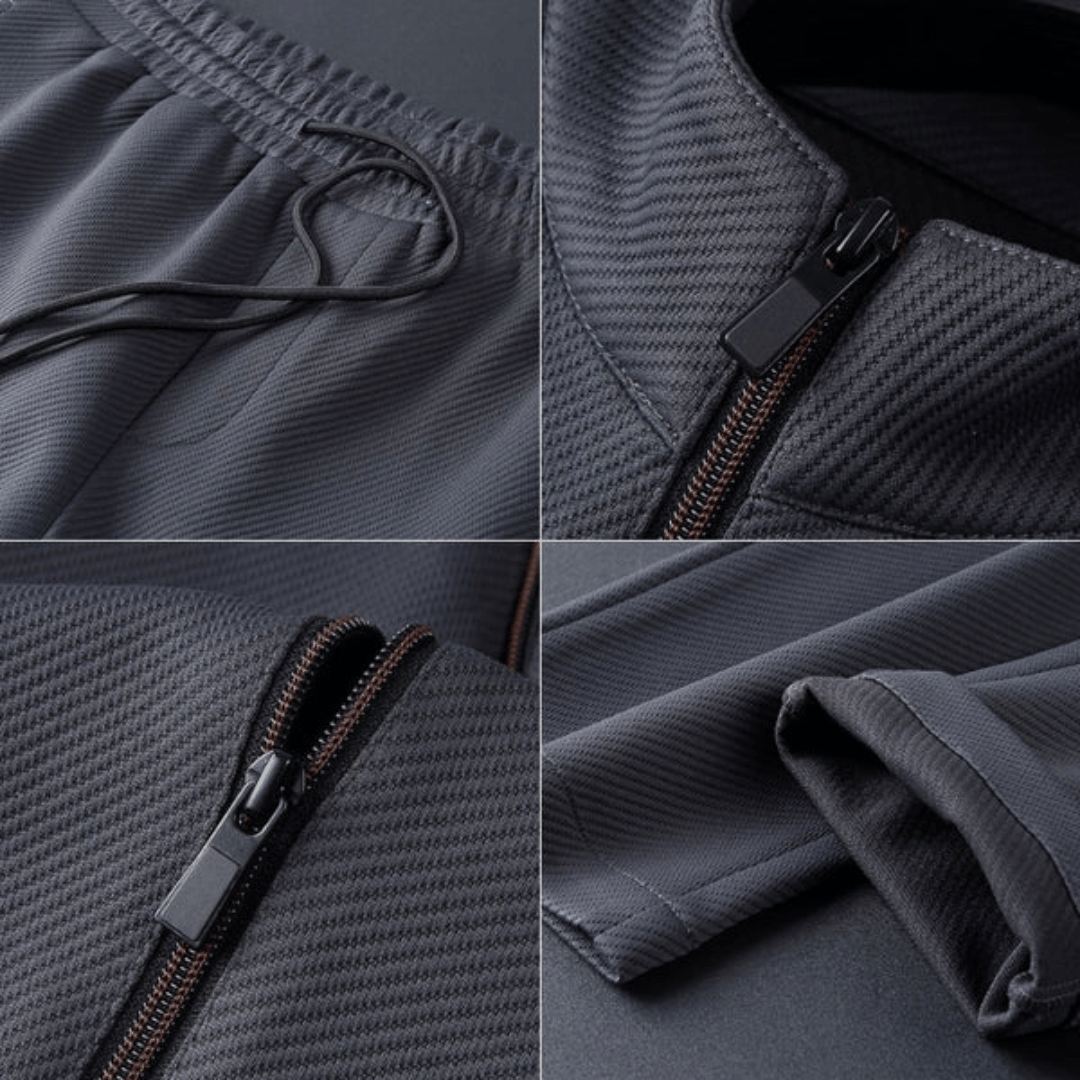 Empire Premium Lycra Quarter-Zip Tracksuit Set – Modern Athletic Comfort