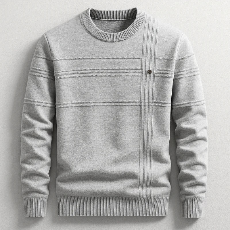 Bradford Men's Midweight Cotton Crew Neck Sweater – Tailored Fit Jumper