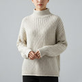 Eleine Women's Cashmere Pullover – Cozy Drop-Shoulder Knit Sweater