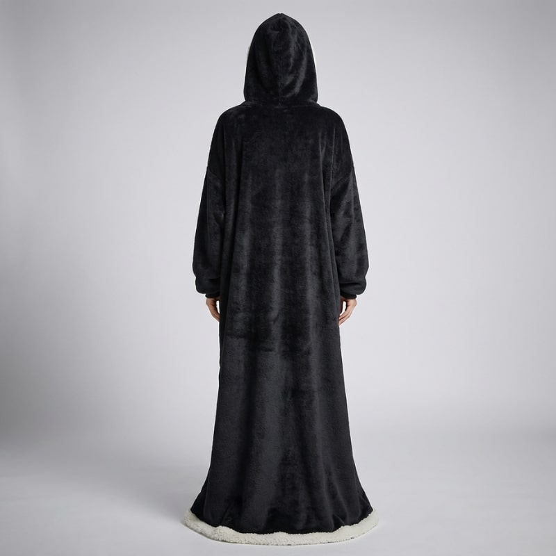 Giselle Women's Plush Hooded Robe – Full-Length Soft and Cozy Loungewear