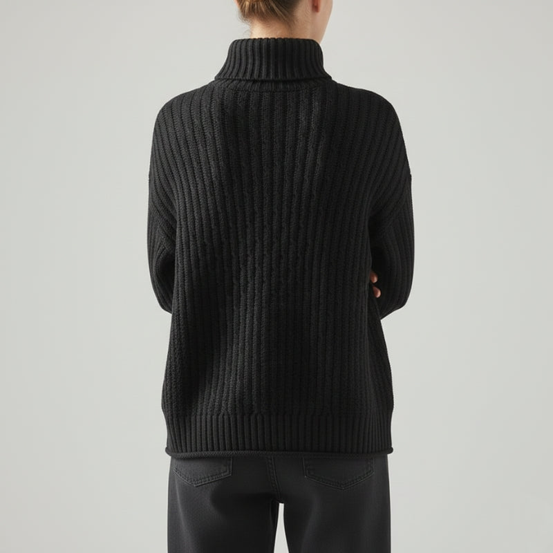 Eleine Women's Cashmere Pullover – Cozy Drop-Shoulder Knit Sweater