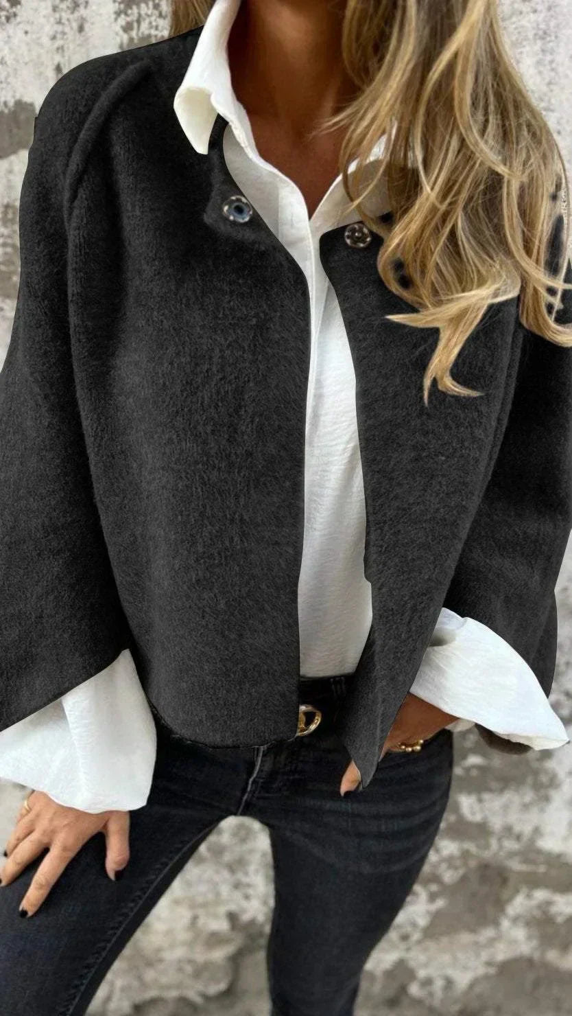 Abigail Women's Lightweight Round Neck Fall Coat