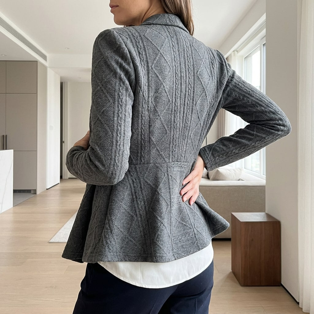 Ananya Women's Jacket – Tailored Peplum Design