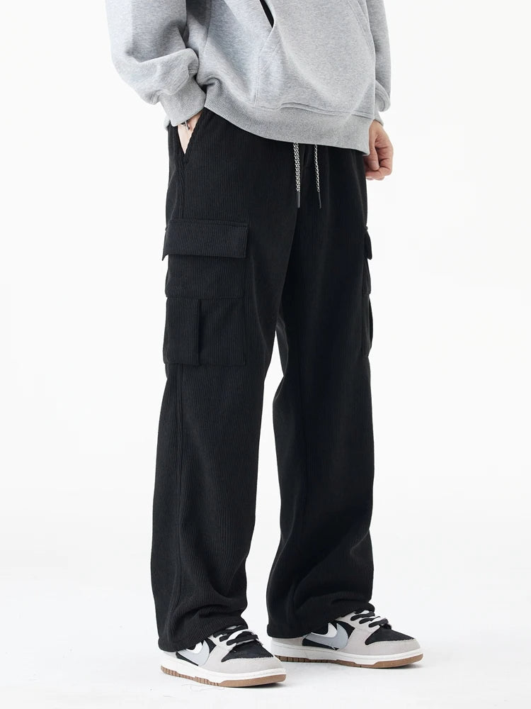 Hayes Tapered Corduroy Cargo Pants – Comfortable Stretch Fabric for Daily Wear