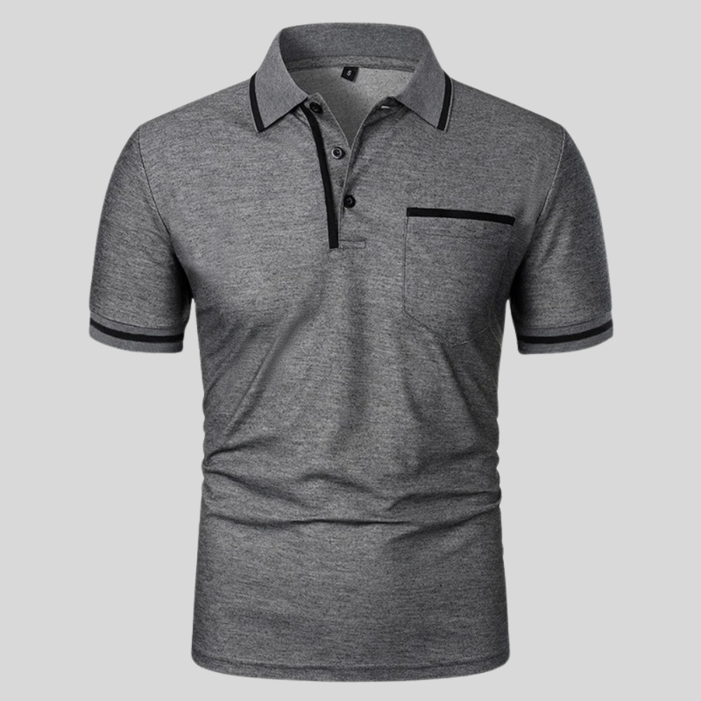Dexter Polo - Fitted Cotton Blend Short-Sleeve Shirt