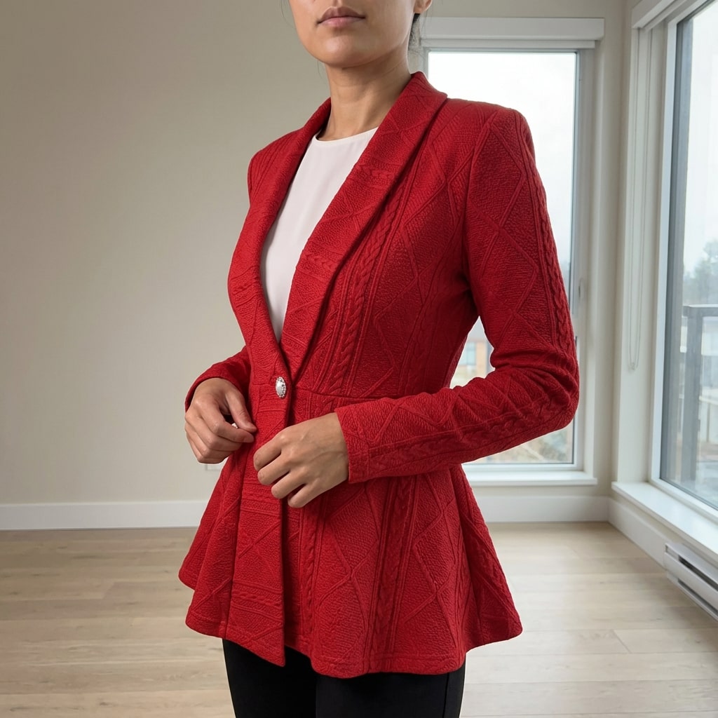 Ananya Women's Jacket – Tailored Peplum Design