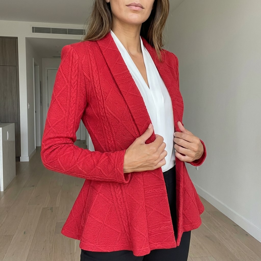 Ananya Women's Jacket – Tailored Peplum Design