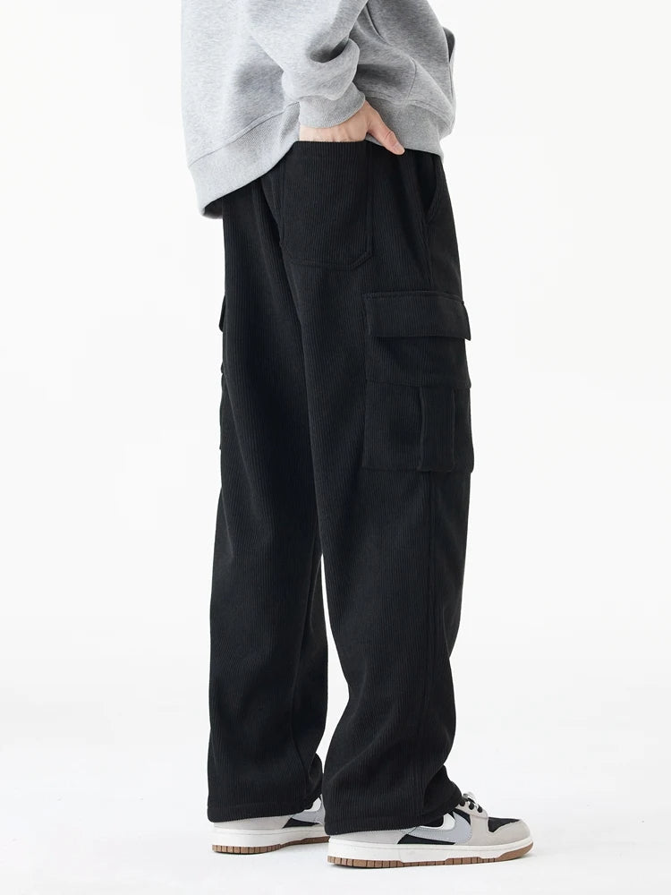 Hayes Tapered Corduroy Cargo Pants – Comfortable Stretch Fabric for Daily Wear
