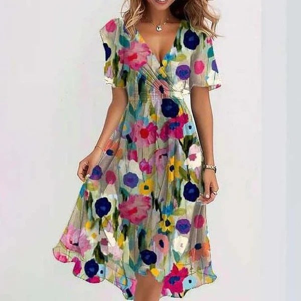 Clara Soft Drape Mini Dress – Chic and Feminine Everyday Wear
